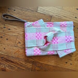 a new day Woven Straw Wristlet/Clutch